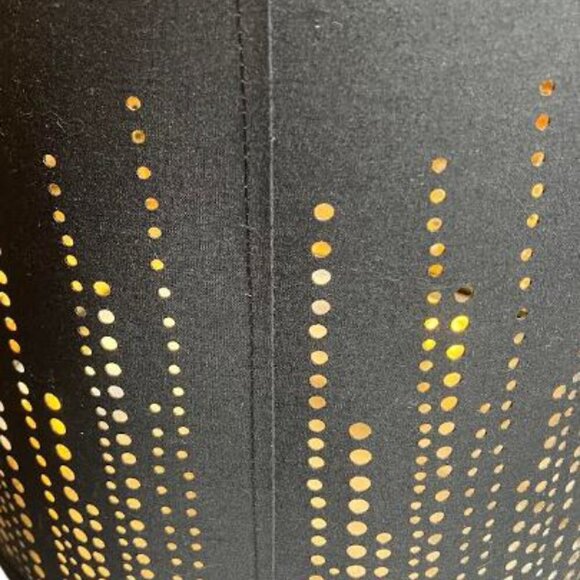 Unbranded Eiffel Tower Table Lamp Base with Black and Gold Drum Style Lampshade - Picture 10 of 10